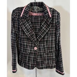 Tweed Skirt Suit Pink Fits Medium See Photos. Legally Blonde Clueless Academia